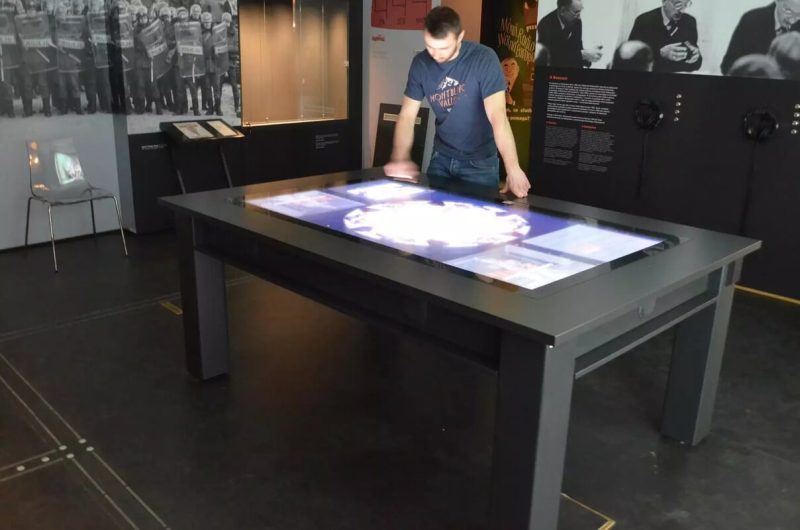Zytronic Multi touch screens for videofonika in use at Pan Tadeusz museum in Wroclaw Poland